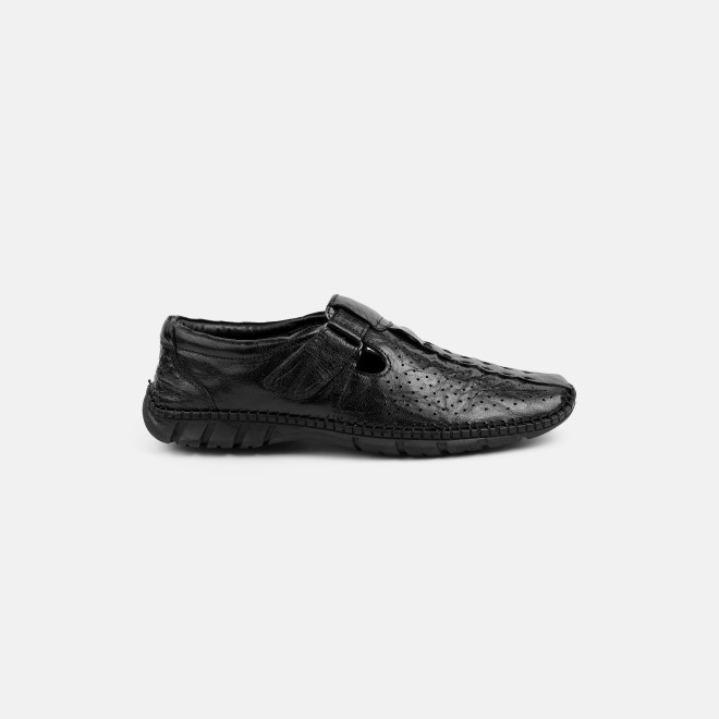 Mochi Men Black Ethnic Sandals (SKU: 18-1168-11-40)