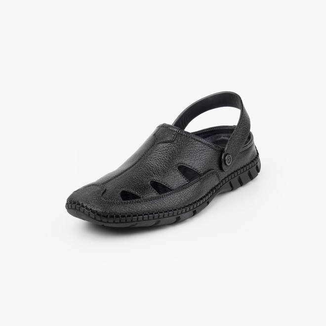 Mochi Men Black Casual Sandals (SKU: 18-1169-11-40)
