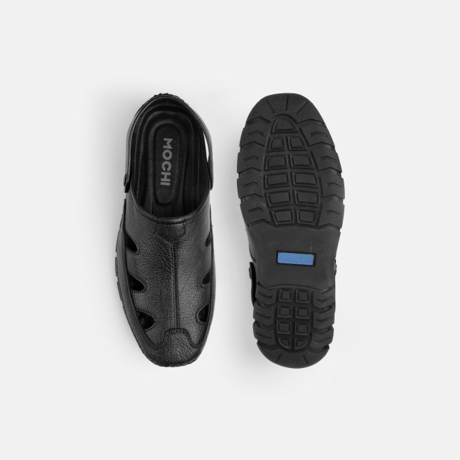Mochi Men Black Casual Sandals (SKU: 18-1169-11-40)