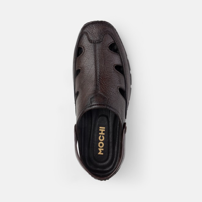 Mochi Men Brown Casual Sandals (SKU: 18-1169-12-40)