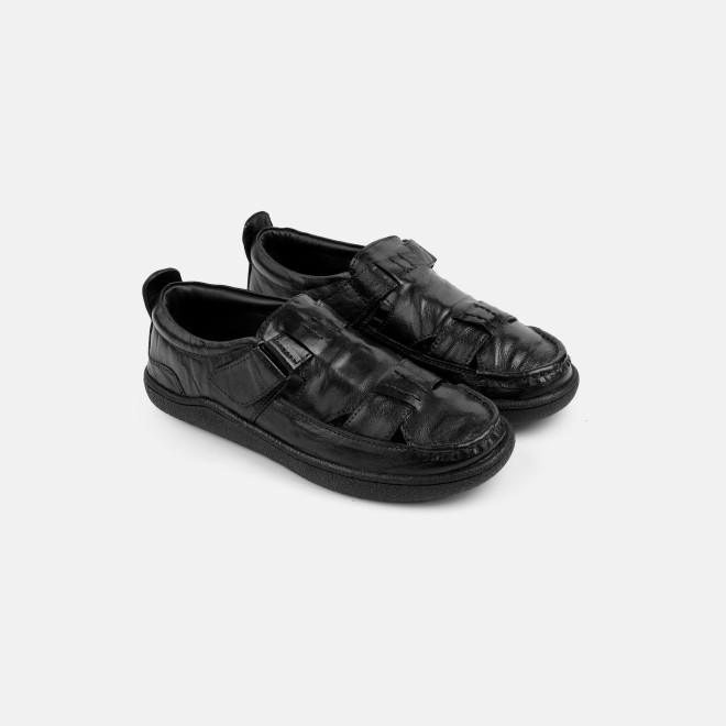 Mochi Men Black Casual Sandals (SKU: 18-1170-11-40)