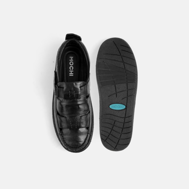Mochi Men Black Casual Sandals (SKU: 18-1170-11-40)