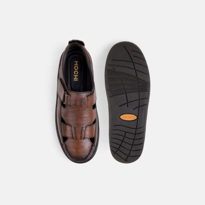 Mochi Men Brown Casual Sandals (SKU: 18-1170-12-40)