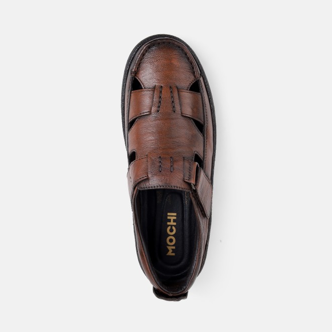 Mochi Men Brown Casual Sandals (SKU: 18-1170-12-40)