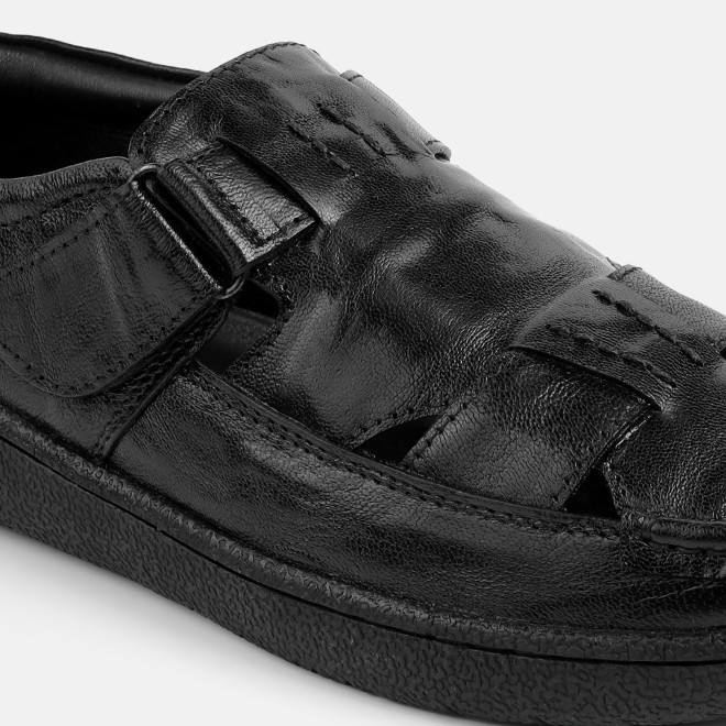 Mochi Men Black Casual Sandals (SKU: 18-1170-11-40)