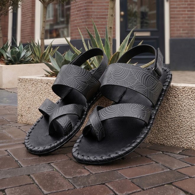 Mochi Men Grey Casual Sandals (SKU: 18-1180-14-40)