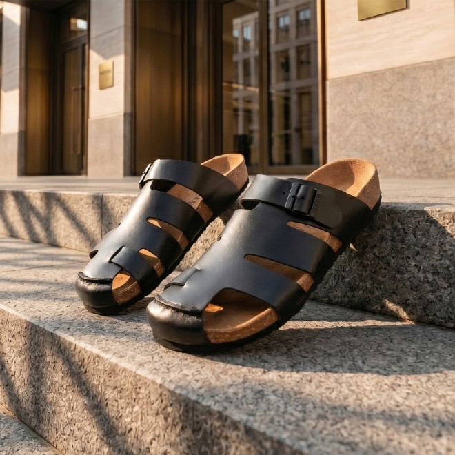 Mochi Men Black Casual Slip Ons (SKU: 18-1181-11-40)