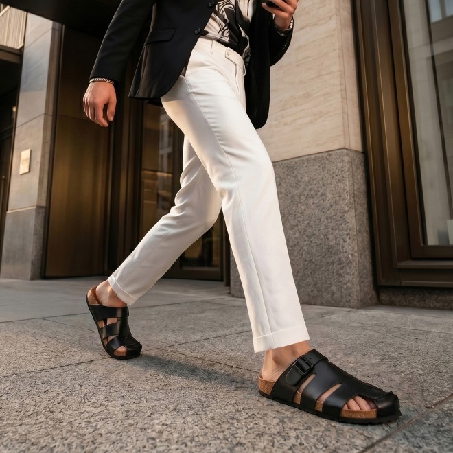 Mochi Men Black Casual Slip Ons (SKU: 18-1181-11-40)