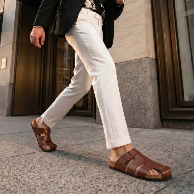 Mochi Men Tan Casual Slip Ons (SKU: 18-1181-23-40)