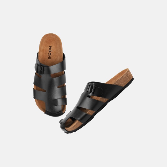 Mochi Men Black Casual Slip Ons (SKU: 18-1181-11-40)