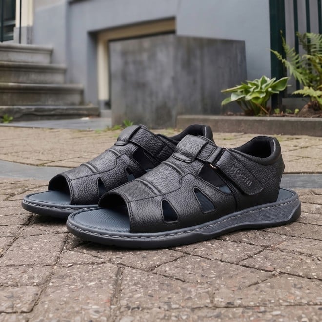 Mochi Men Black Casual Sandals (SKU: 18-1186-11-40)