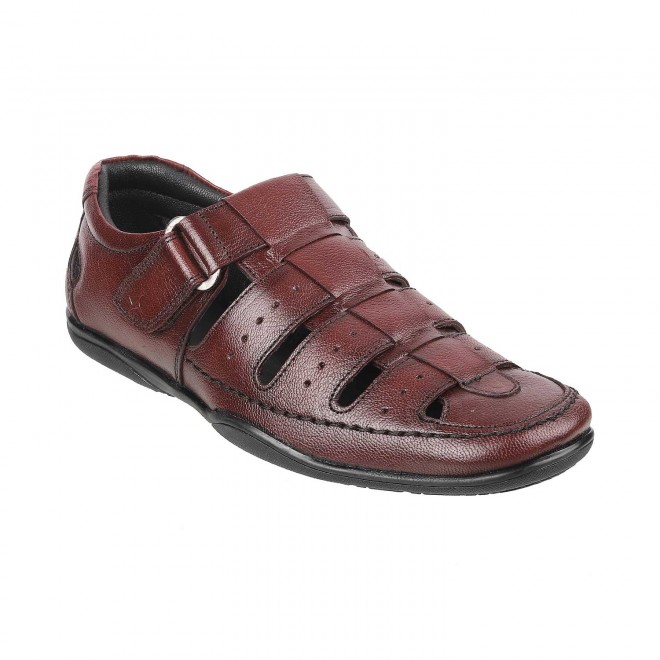 Mochi Men Maroon Casual Sandals (SKU: 18-1411-44-40)