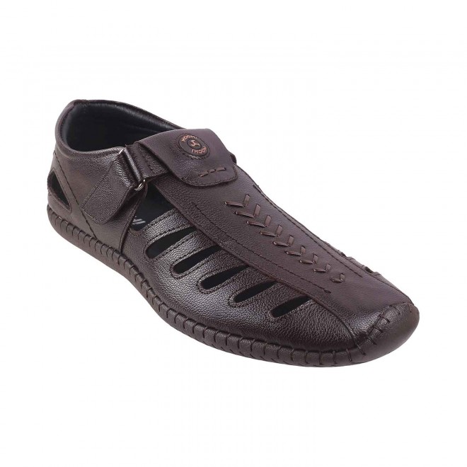 Mochi Men Maroon Casual Sandals (SKU: 18-1418-44-40)
