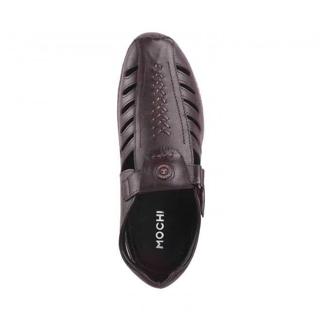 Mochi Men Maroon Casual Sandals (SKU: 18-1418-44-40)