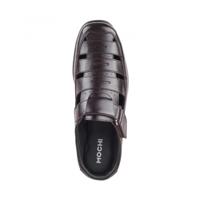 Mochi Men Brown Casual Slip Ons (SKU: 18-1433-12-40)