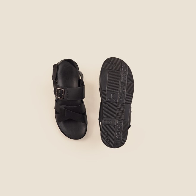 Mochi Men Black Casual Sandals (SKU: 18-1604-11-40)
