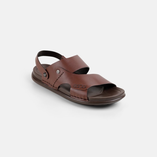 Mochi Men Brown Casual Sandals