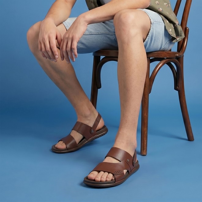 Mochi Men Brown Casual Sandals (SKU: 18-180-12-40)