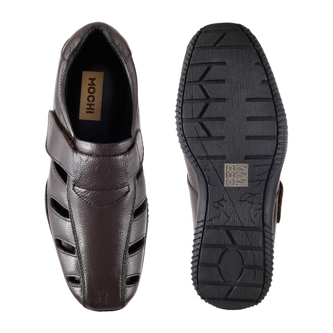 Mochi Men Brown Casual Sandals (SKU: 18-192L-12-46)