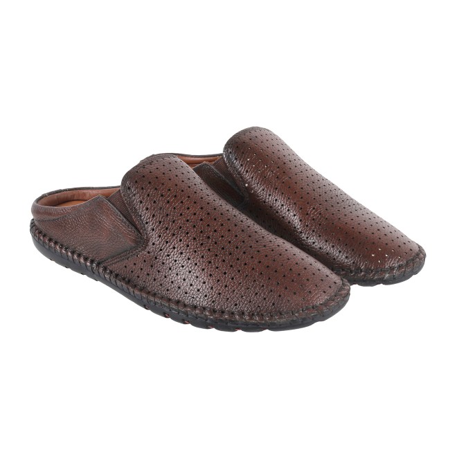 Men Brown Casual Slip Ons