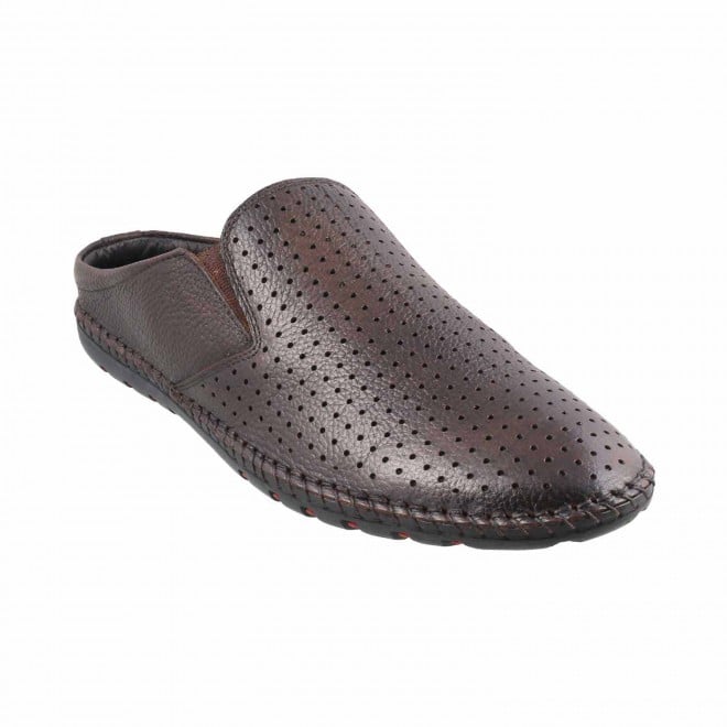 Mochi Men Brown Casual Slip Ons (SKU: 18-753-12-40)