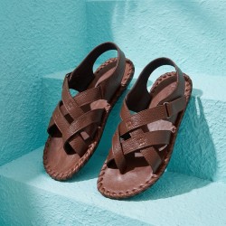 Mochi Men Tan Casual Sandals