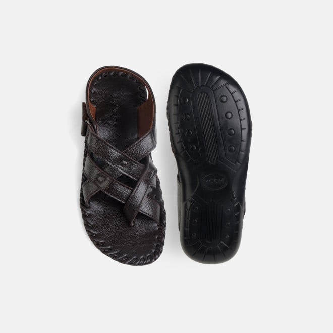 Mochi Men Brown Casual Sandals (SKU: 18-800580-12-40)