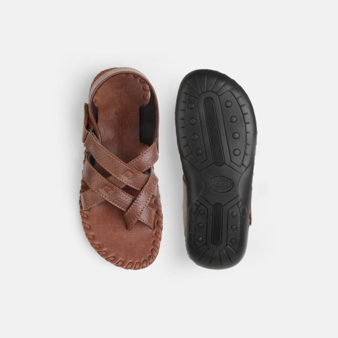 Mochi Men Tan Casual Sandals (SKU: 18-800580-23-40)