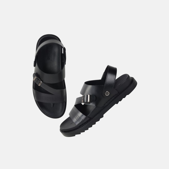 Mochi Men Black Casual Sandals (SKU: 18-801026-11-40)