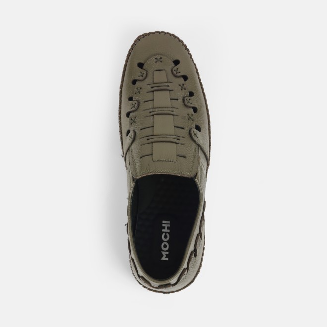 Mochi Men Olive Ethnic Sandals (SKU: 18-969-49-40) Mochi Men Olive Ethnic Sandals (SKU: 18-969-49-40)