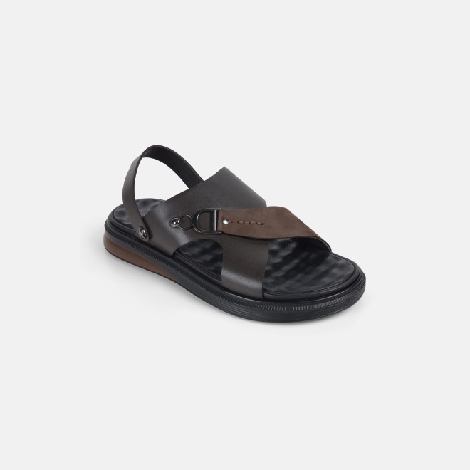 Mochi Men Brown Casual Sandals