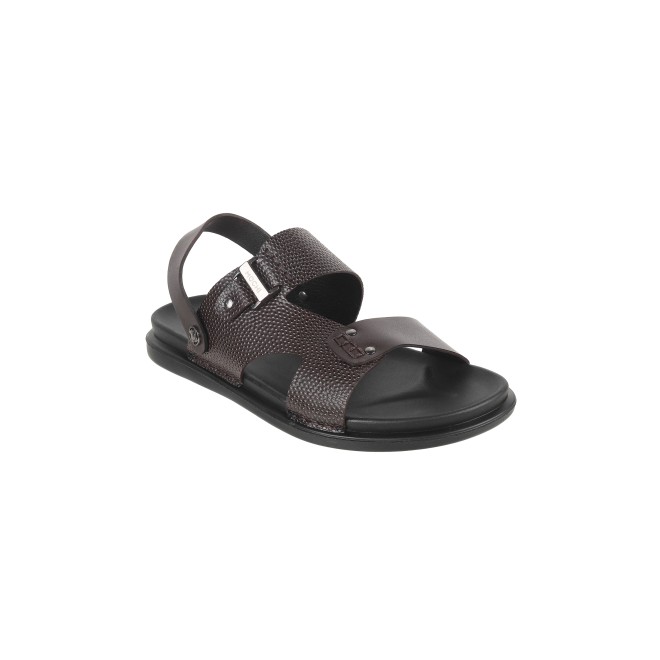 Mochi Men Brown Casual Sandals