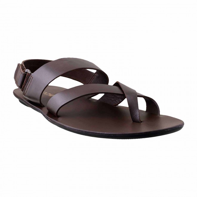 Mochi Men Brown Casual Sandals