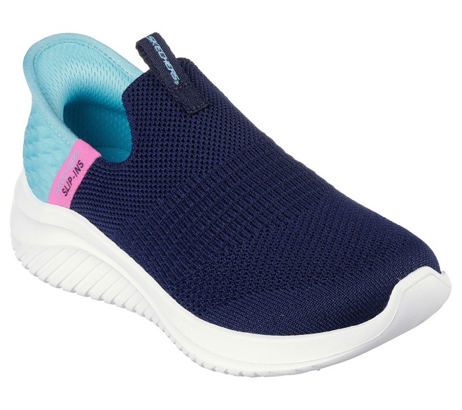 Skechers Kids Unisex Navy-Blue Casual Sneakers