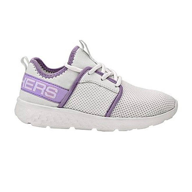 Skechers Girls White Sports Slippers