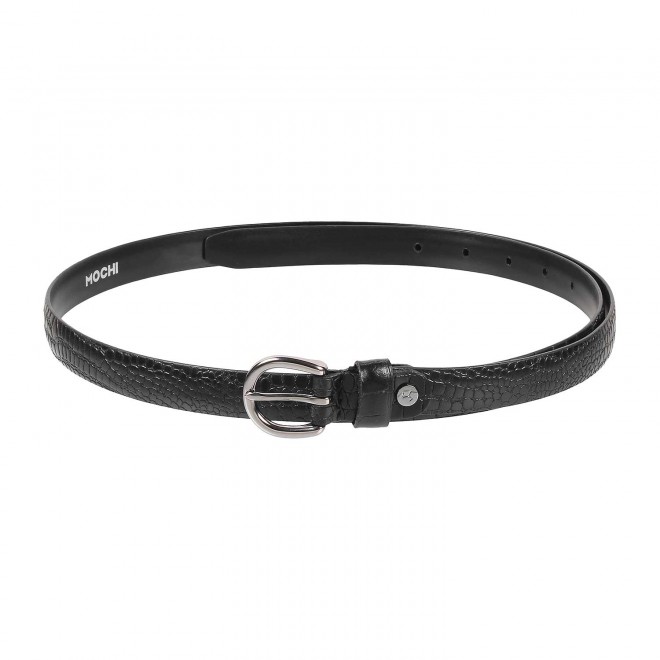 Mochi Women Black Womens Belts Pin Buckle