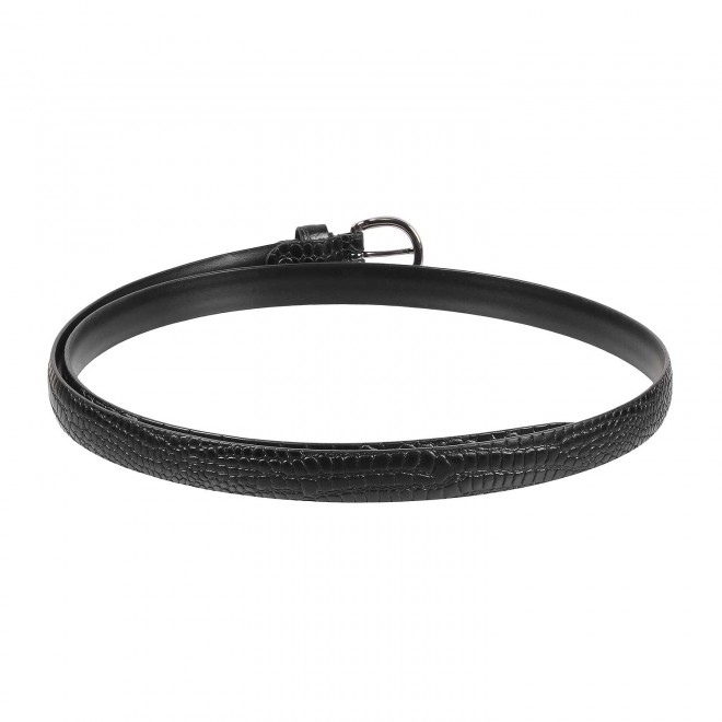 Mochi Women Black Womens Belts Pin Buckle (SKU: 187-27-11-32)