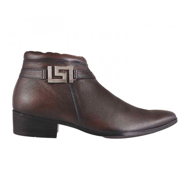 Mochi Men Brown Formal Boots (SKU: 19-2396-12-40)