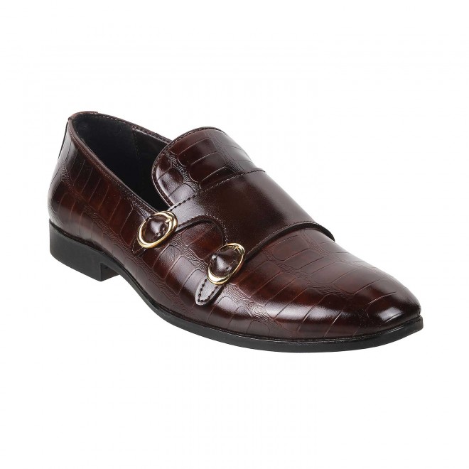 Mochi Men Brown Formal Monk (SKU: 19-243-12-40)