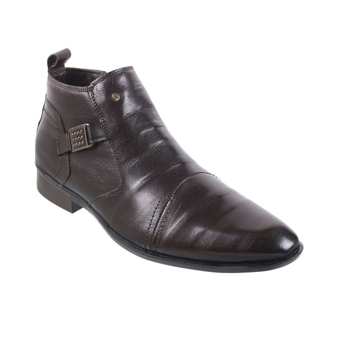 Mochi Men Brown Formal Boots (SKU: 19-347-12-42)