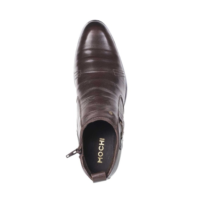 Mochi Men Brown Formal Boots (SKU: 19-347-12-42)