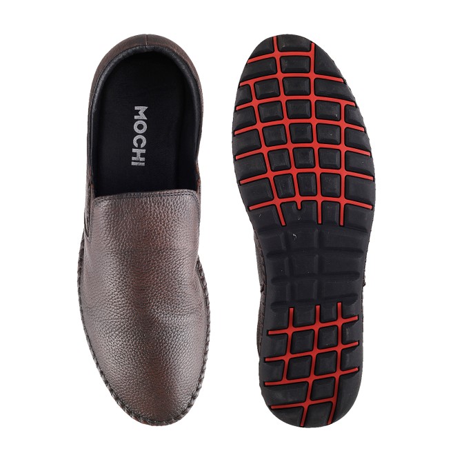 Mochi Men Brown Casual Moccasin (SKU: 19-3841L-12-46)