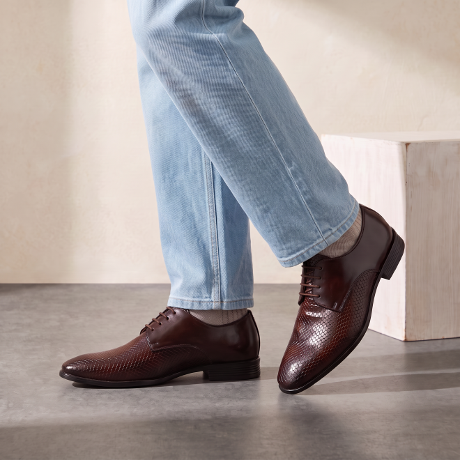 Mochi Men Brown Formal Lace-Up (SKU: 19-442-12-40)