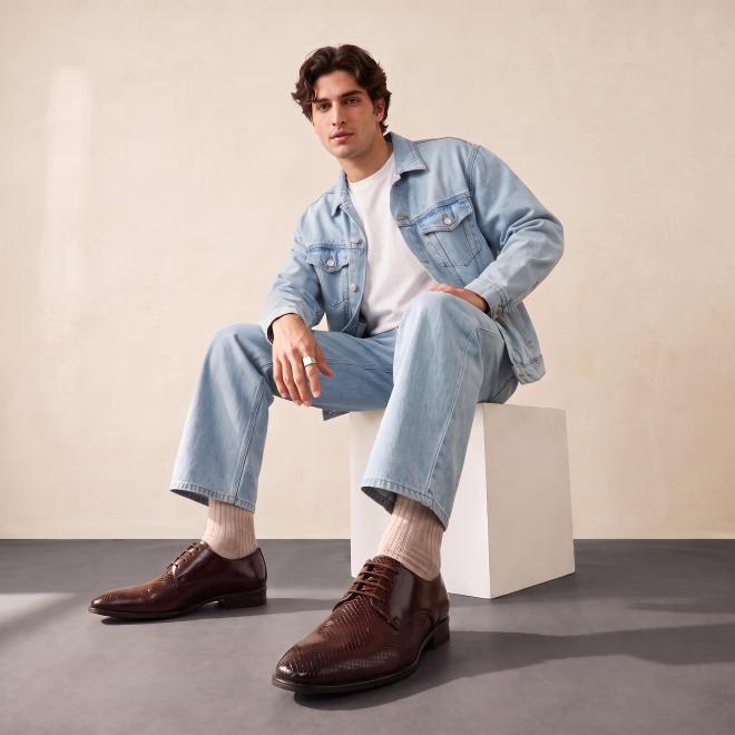 Mochi Men Brown Formal Lace-Up (SKU: 19-442-12-40)