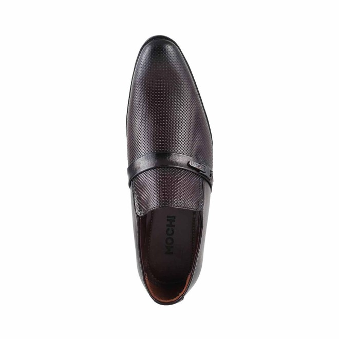 Mochi Men Maroon Formal Moccasin (SKU: 19-4428-44-40)