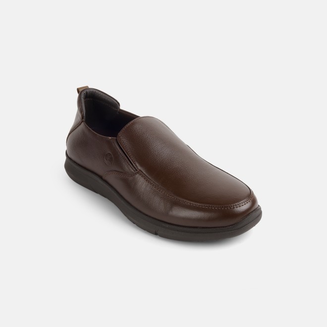 Mochi Men Brown Formal Moccasin