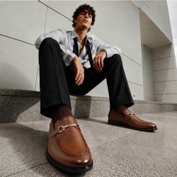 Mochi Men Tan Formal Moccasin
