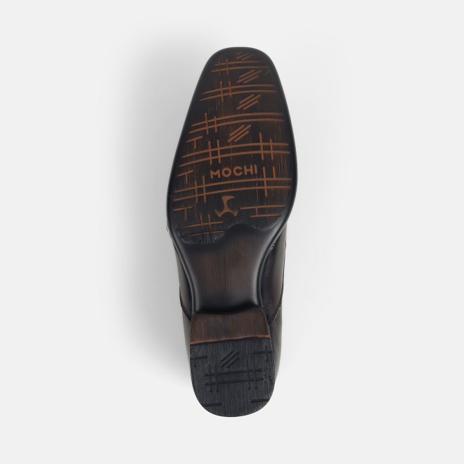 Mochi Men Brown Formal Moccasin (SKU: 19-601-12-41)