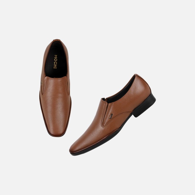 Mochi Men Tan Formal Moccasin (SKU: 19-601-23-40)