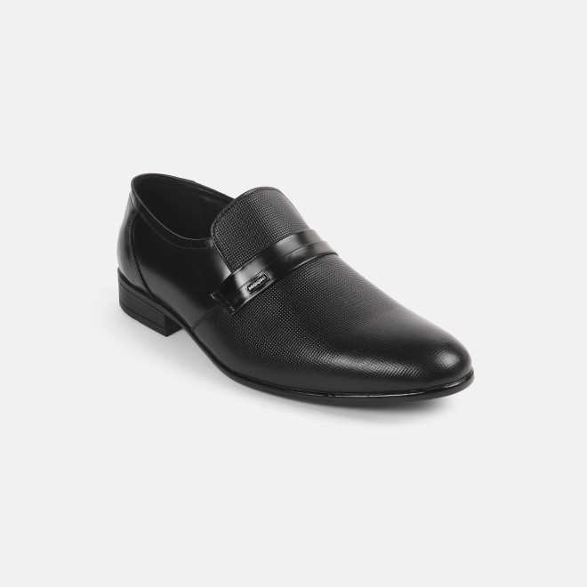 Mochi Men Black Formal Moccasin